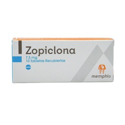 [7704412351073] Zopiclona 7.5 Mg Caja x 10 Tabletas (Memphis)