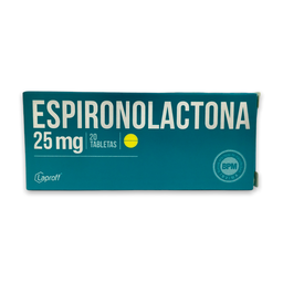 [7703038065920] Espironolactona 25 Mg Caja x 20 Tabletas (Laproff)