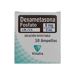 [7709618581880] Dexametasona 8 Mg Caja x 10 Ampollas (vitalis)