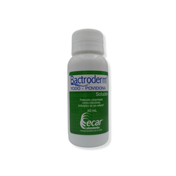 [7702184020319] Bactroderm Solución Topica (Yodopovidona) Frasco x 60 ml (Ecar)