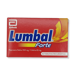 [7702870071502] Lumbal Forte (Naproxeno+Cafeina) Caja x 36 Tabletas (Lafrancol)