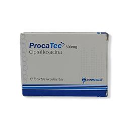 [7707274722715] Procatec (Ciprofloxacina) 500 Mg Caja x 10 Tabletas (Bcn)