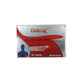 [7703712010031] Dolicox (Acetaminofen) 500 mg Caja x 100 Tabletas (MedicBrand)
