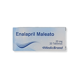 [7703712035997] Enalapril 20 Mg Caja x 20 Tabletas (Coaspharma)