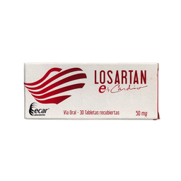 [7702184011201] Losartan 50mg Caja x 30 Tabletas (Ecar)