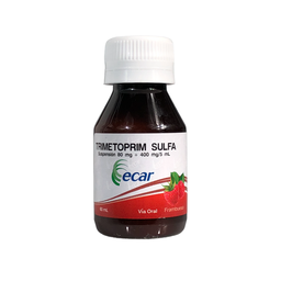 [7702184020517] Trimetoprim Sulfa 80/400mg Suspension Oral Frasco x  60 Ml (Ecar)