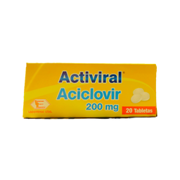 [7707019412642] Activiral (Aciclovir) 200 Mg x 20 Tabletas (Labquifar)