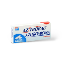 [7707019313079] Aztrobac (Azitromicina) 500 Mg Caja x 3 Tabletas (Bioquifar)