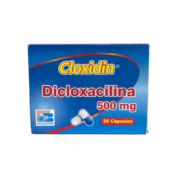 [7707019313420] Cloxidin (Dicloxacilina) 500 Mg Caja x 20 Capsulas (Bioquifar)