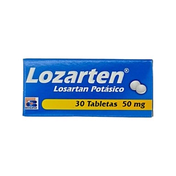 [7707019325218] Losarten (Losartan) 50 Mg Caja x 30 Tabletas (Bioquifar)