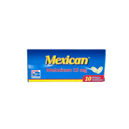 [7707019337112] Mexican (Meloxicam) 15 Mg Caja x 10 Tabletas (Bioquifar)