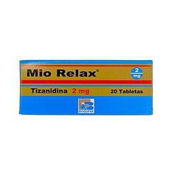 [7707019381085] Mio Relax (Tizanidina) 2 Mg Caja x 20 Tabletas (Bioquifar)
