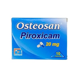 [7707019336603] ​Osteosan (Piroxicam) 20 Mg Caja x 10 Capsulas (Bioquifar)
