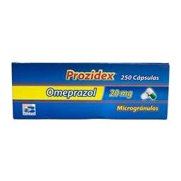 [7707019352610] ​Prazidex (Omeprazol) 20 Mg Caja x 250 Capsulas (Bioquifar)
