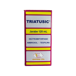 [7707019466218] ​​Triatusic (Dextrometorfano+ambroxol+teofilina) Jarabe Frasco x 120 Ml (Labquifar)