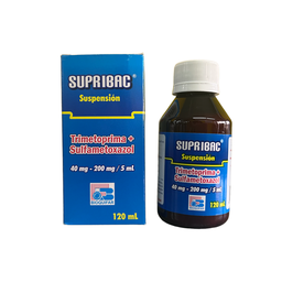[7707019314236] ​​Supribac (Trimetoprim Sulfa) 40/200 Mg/5Ml Suspension Frasco  x 120 Ml (Bioquifar)