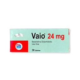 [7707019398502] ​​Vaio (Betahistina) 24 Mg Caja x 30 Tabletas (Bioquifar)
