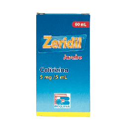 [7707019330250] ​​Zeridil (Cetirizina) 5 Mg/5 Ml Jarabe Frasco x 60 Ml (Bioquifar)