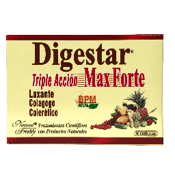 [7707232096537] Digestar Max Forte Triple Accion 500 Mg Capsula Caja X 20 Und (Natural Freshly)