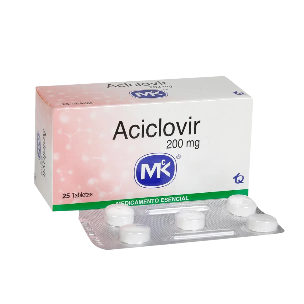 Aciclovir 200 Mg Tableta Caja X 25 Und (Tecnoquimicas) | Farmauno