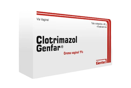 [7702605103201] Clotrimazol 1 % Crema Vaginal Tubo x 40 Gr + 6 Aplicadores (Genfar)