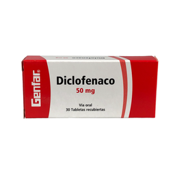 [7702605100866] Diclofenaco 50 Mg Caja x 30 Tabletas Und (Genfar)