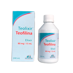 [7707035510346] Teolixir (Teofilina) Elixir 80 Mg/15 Ml Frasco x 240 Ml (Anglopharma)