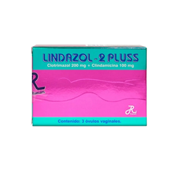 [7709233974463] Lindazol-2 Pluss (Clotrimazol+Clindamicina) Caja x 3 Ovulos(Ruecam)