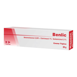[7709990202717] Benlic (Betametasona+gentamicina+Clotrimazol) Crema Topica Tubo x 20 Gr (Profma)