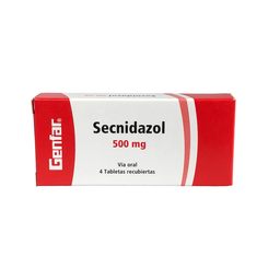 [7702605102792] Secnidazol 500Mg Caja x 4 Tabletas und (Genfar)