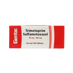 [7702605102686] Trimetoprim Sulfa 80/400 Mg Caja x 100 Tabletas Und  (Genfar)